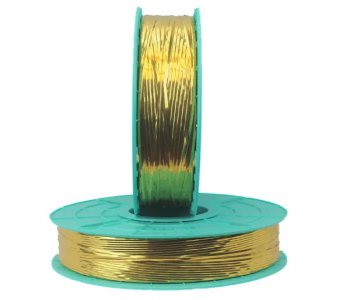 20-4000 Gold Spooled Decorative Twist Tie Ribbons 